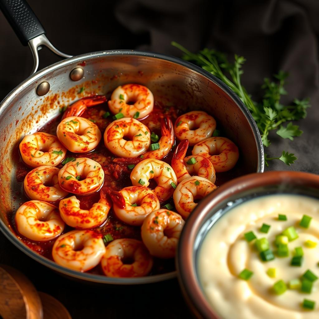 Cajun-spiced shrimp