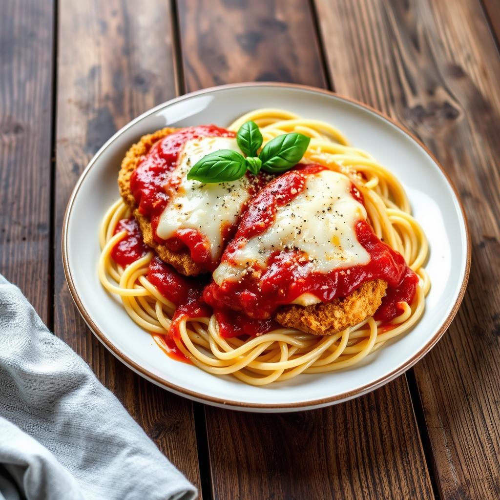 Chicken Parmesan with Spaghetti