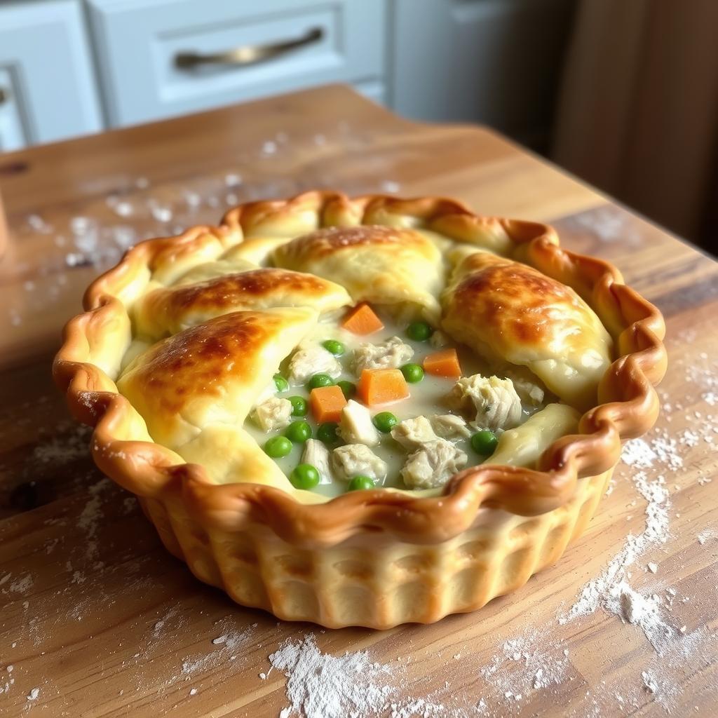 Chicken Pot Pie with Flaky Crust