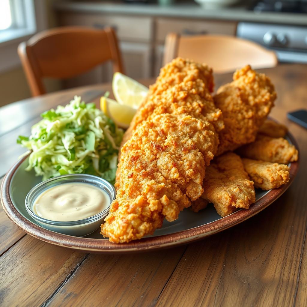 Fried Catfish with Cajun Remoulade