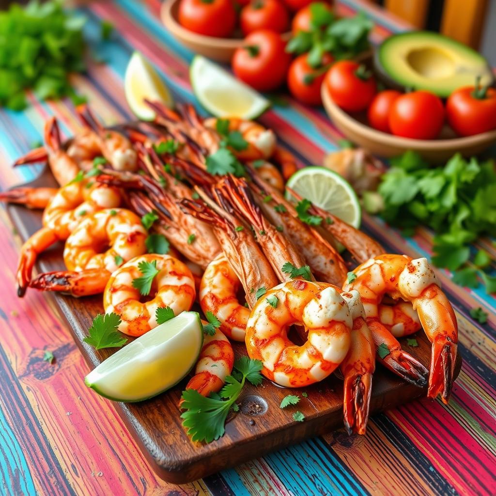 Grilled Shrimp Tacos with Avocado Salsa