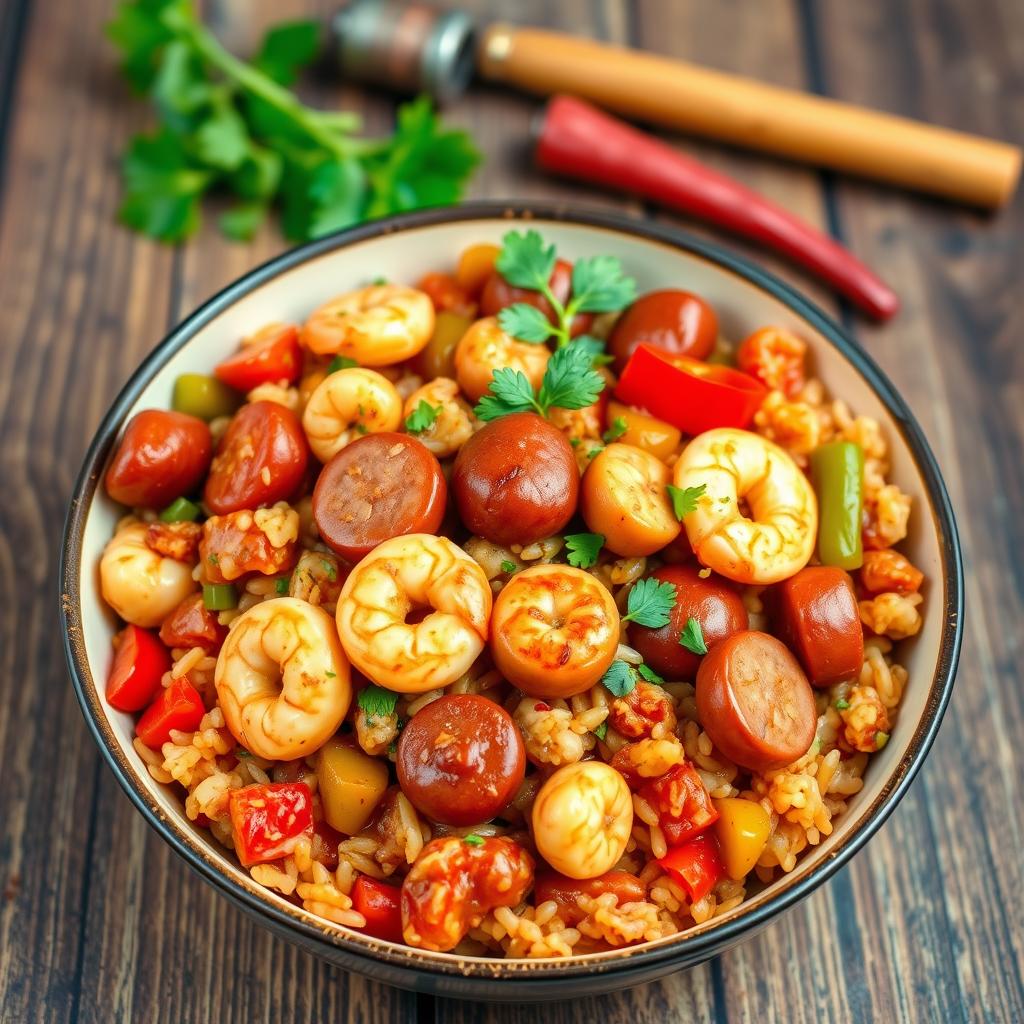 Jambalaya with Andouille Sausage and Shrimp