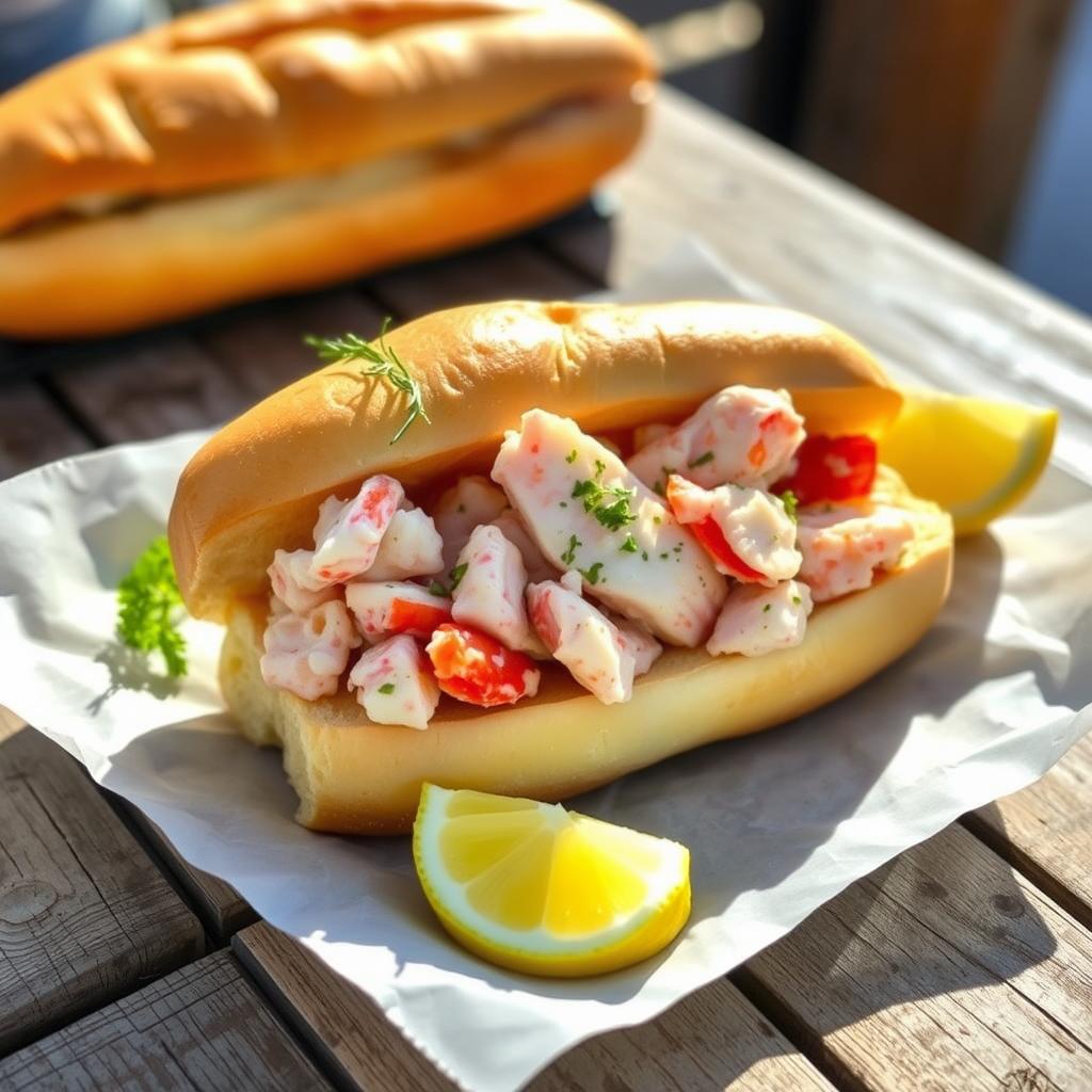 Lobster Rolls with Lemon-Butter Sauce