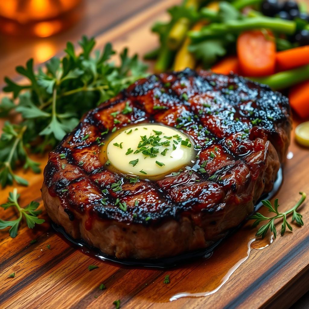 Pan-Seared Steak with Herb Butter