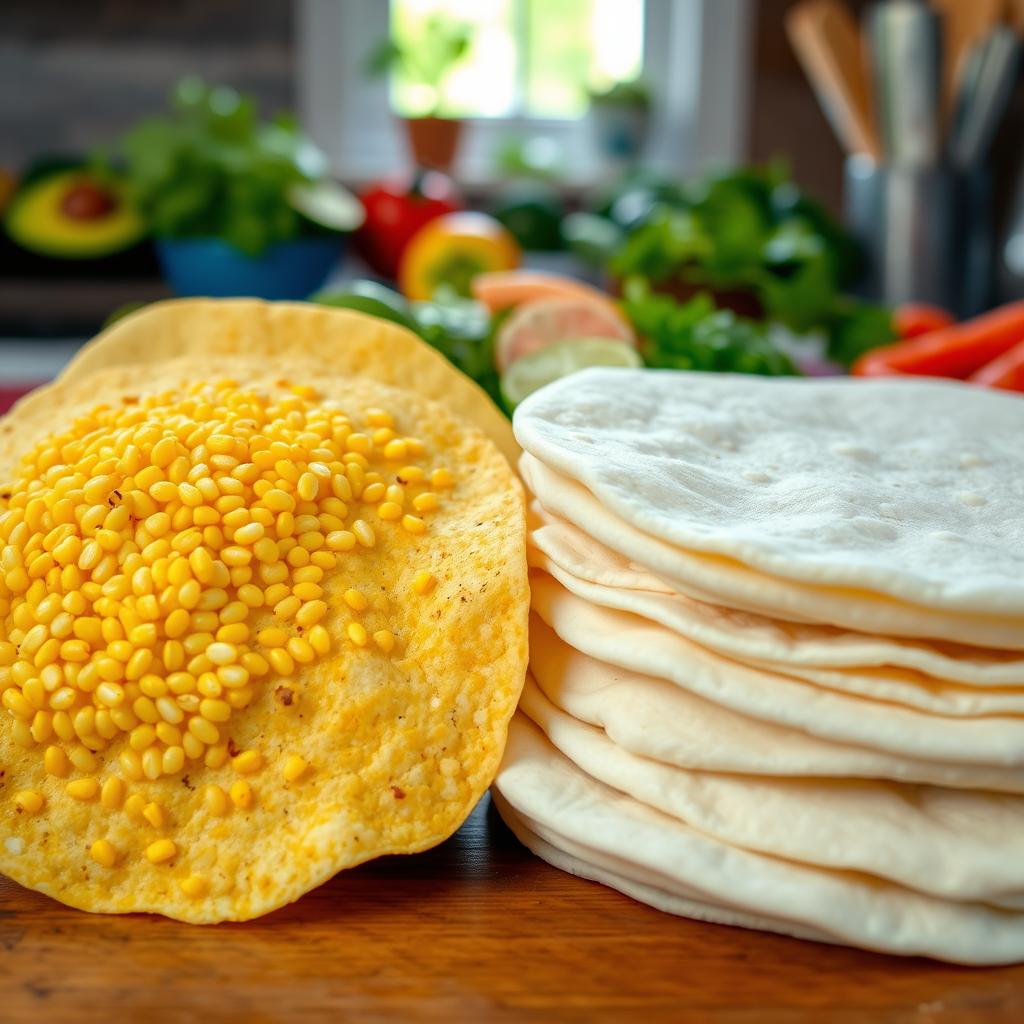 corn vs flour tortillas