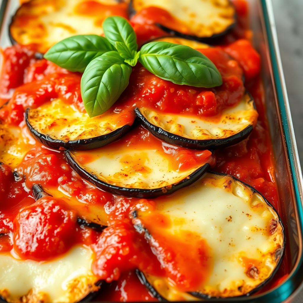 eggplant parmesan assembly